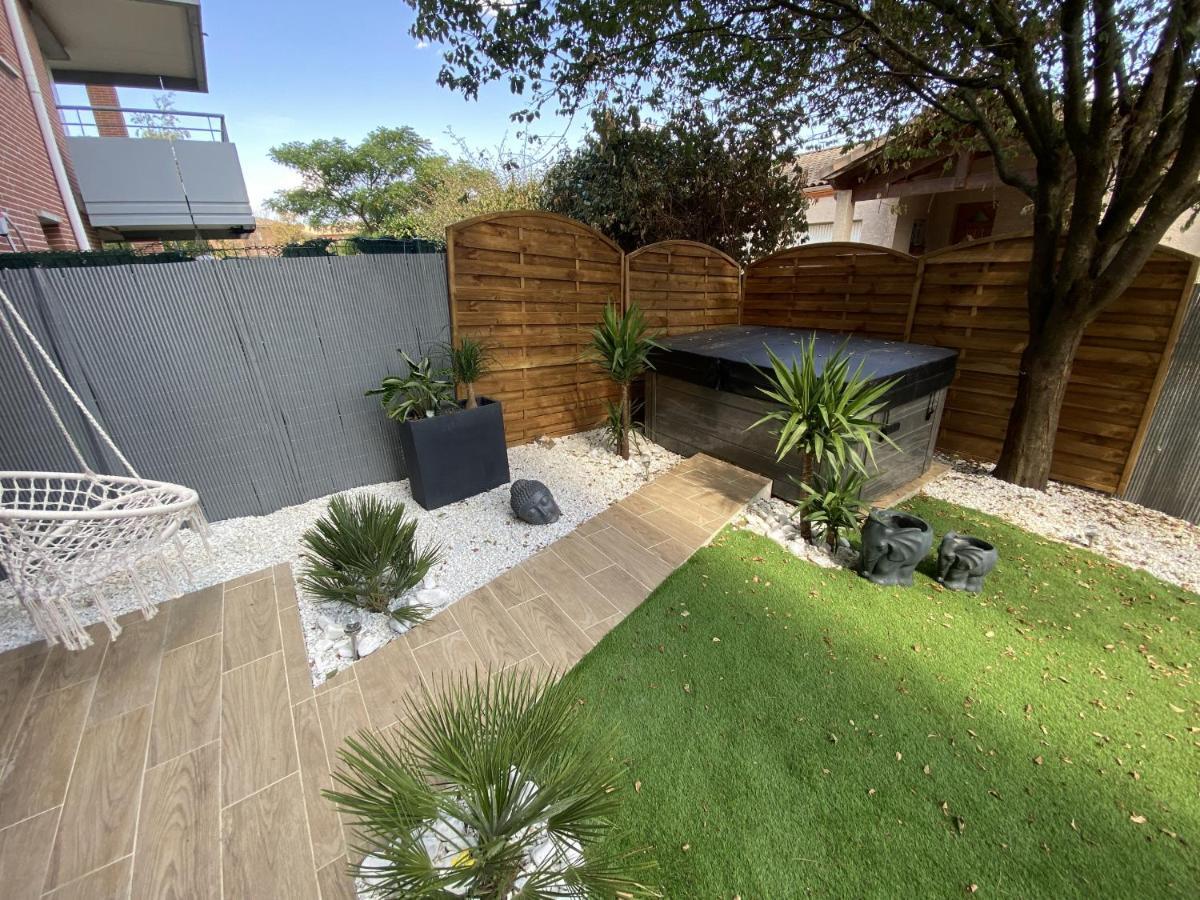 Le Jungle : T2 Avec Jardin Et Jacuzzi Apartment Blagnac Exterior photo