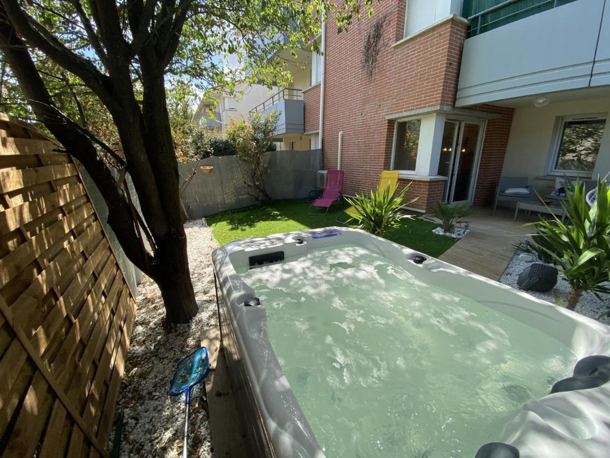 Le Jungle : T2 Avec Jardin Et Jacuzzi Apartment Blagnac Exterior photo